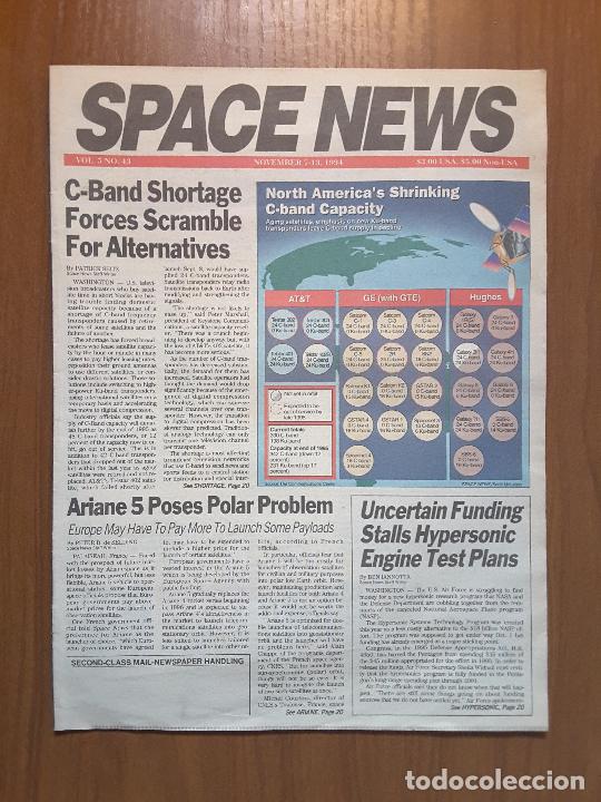 Coleccionismo de revistas y peri&oacute;dicos: Space News Vol. 5, No 43. Noticias del espacio. En ingl&eacute;s.