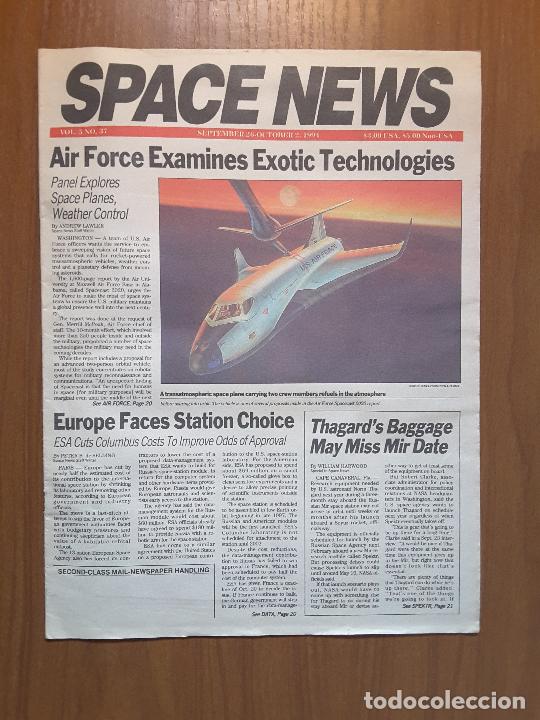 Coleccionismo de revistas y peri&oacute;dicos: Space News Vol. 5, No 37. Noticias del espacio. En ingl&eacute;s.