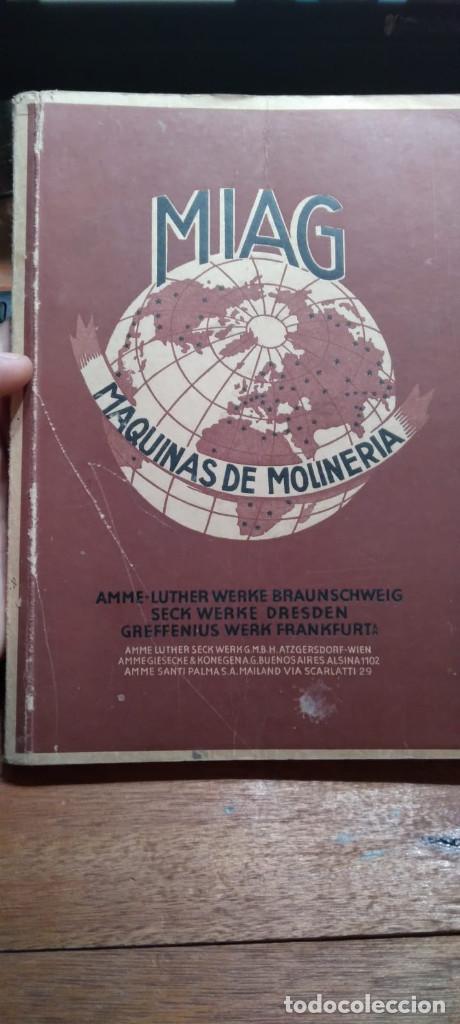 Coleccionismo de revistas y peri&oacute;dicos: Antiguo Libro Catalogo MIAG Maquinas de molineria con ilustraciones muchas paginas