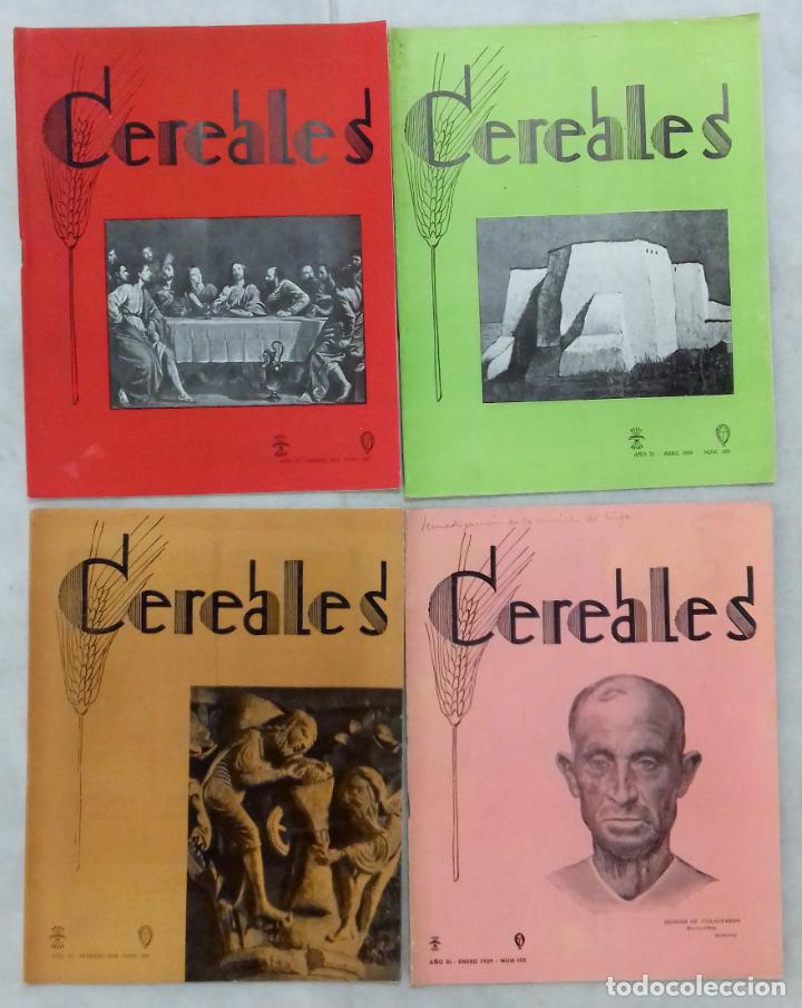 Collezionismo di Riviste e Giornali: CEREALES ORGANO INFORMATIVO DEL SINDICATO NACIONAL DE CEREALES. 1959. 4 N&Uacute;MEROS
