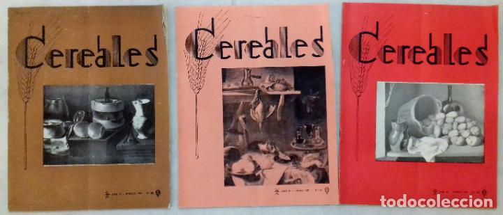 Collezionismo di Riviste e Giornali: CEREALES ORGANO INFORMATIVO DEL SINDICATO NACIONAL DE CEREALES. 1957. 3 N&Uacute;MEROS