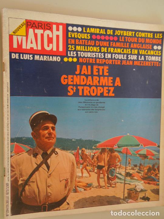 Coleccionismo de Revistas y Peri&oacute;dicos: PARIS MATCH REVISTA N&ordm; 1264 -07-1973- J'AI ETE GENDARME ST TROPEZ - LUIS MARIANO ETC