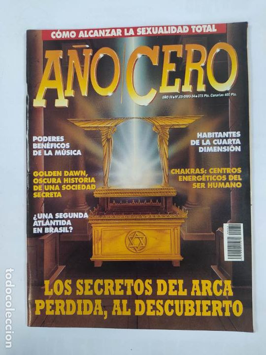 Collezionismo di Riviste e Giornali: REVISTA A&Ntilde;O CERO. A&Ntilde;O IV. n&ordm; 1. ABRIL 1993. LOS SECRETOS DEL ARCA PERDIDA. TDKR69