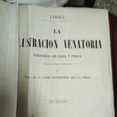Coleccionismo de Revistas y Periódicos: LA ILUMINACIÓN VENATORIA, PERIÓDICO DE CAZA Y PESCA,1880,AÑO COMPLETO. Lote 339042998