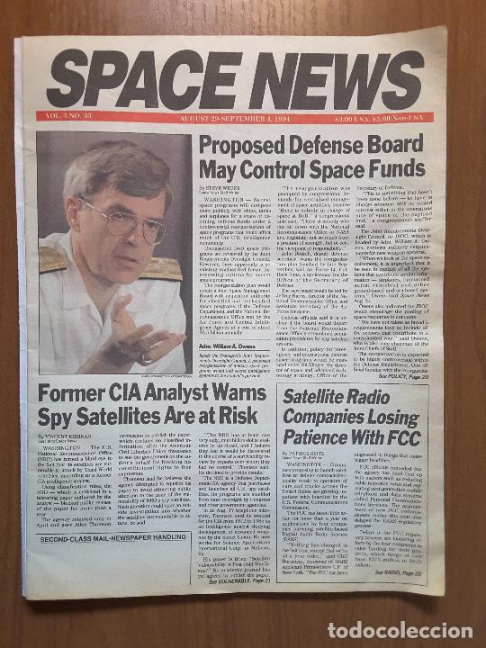 Coleccionismo de revistas y peri&oacute;dicos: Space News Vol. 5, No 33. Noticias del espacio. En ingl&eacute;s.