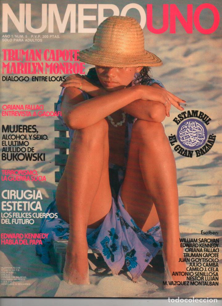 Coleccionismo de Revistas y Peri&oacute;dicos: REVISTA NUMERO UNO N&ordm; 5 CAPOTE, ESTAMBUL, CIRUGIA, ORIANA FALLACI