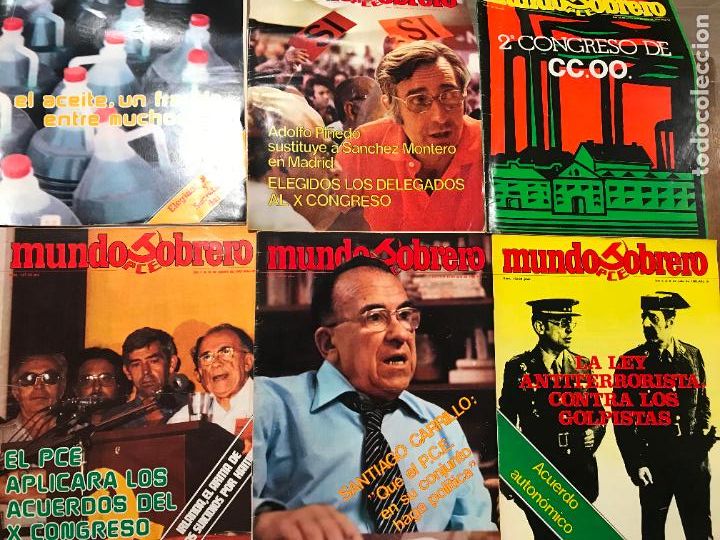 Coleccionismo de Revistas y Peri&oacute;dicos: 22 revistas Mundo Obrero del Partido Comunista de Espa&ntilde;a a&ntilde;o 1981