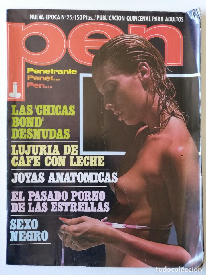 Coleccionismo de Revistas y Peri&oacute;dicos: Revista PEN n&ordm; 25 Maud Adams Jony Flynn Sylvester Stallone Jacqueline Bisset Richard Biegenwald