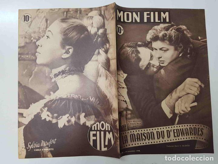 Sammeln von Zeitschriften und Zeitungen: Revista: Mon Film num 118, Novembre 1948 - La maison du dEdwardes. Portada: Ingrid Bergman et Gr...