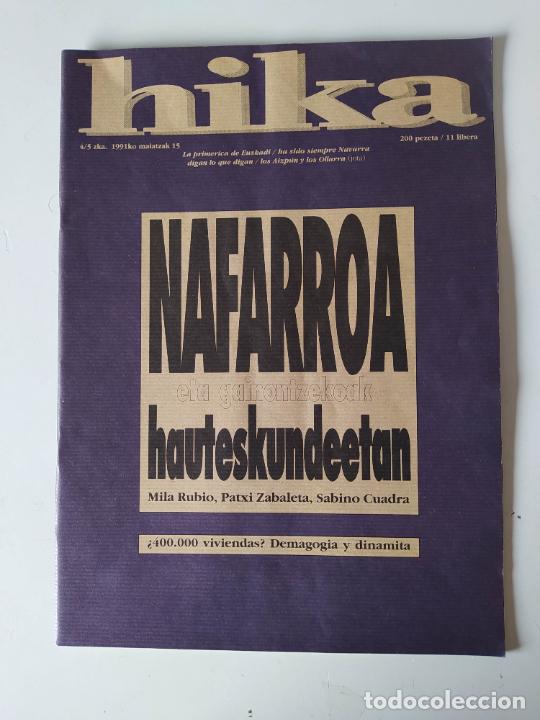 Collezionismo di Riviste e Giornali: REVISTA HIKA POL&Iacute;TICA VASCA. N&ordm; 4-5. 1991. MAIATZAK. NAFARROA HAUTESKUNDEETAN. TDKR70