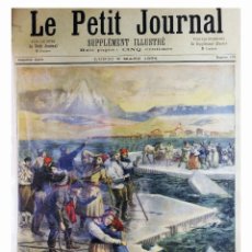 Coleccionismo de Revistas y Periódicos: 1894 - LE PETIT JOURNAL - TIERRAS ÁRTICAS - FRANCIA COLONIAL (MAPA). Lote 339781353
