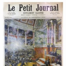 Coleccionismo de Revistas y Periódicos: 1893 - LE PETIT JOURNAL - BOMBA EN EL CONGRESO - TERRORISMO - ARGELIA. Lote 339783893