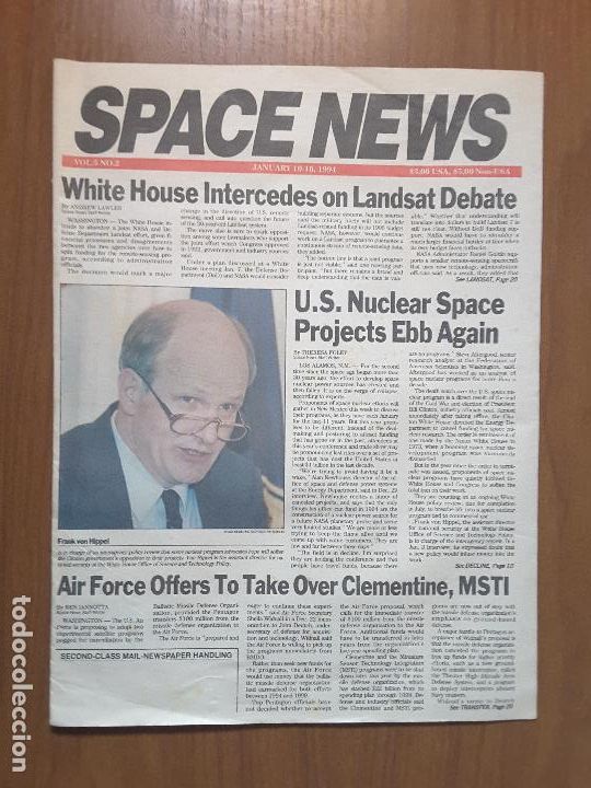 Collezionismo di Riviste e Giornali: Space News Vol. 5, No 2. Noticias del espacio. En ingl&eacute;s.
