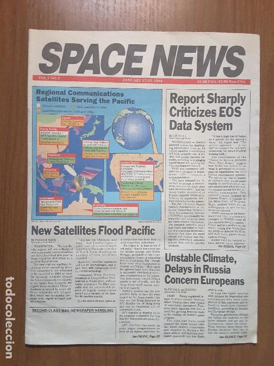 Colecionismo de Revistas e Jornais: Space News Vol. 5, No 3. Noticias del espacio. En ingl&eacute;s.