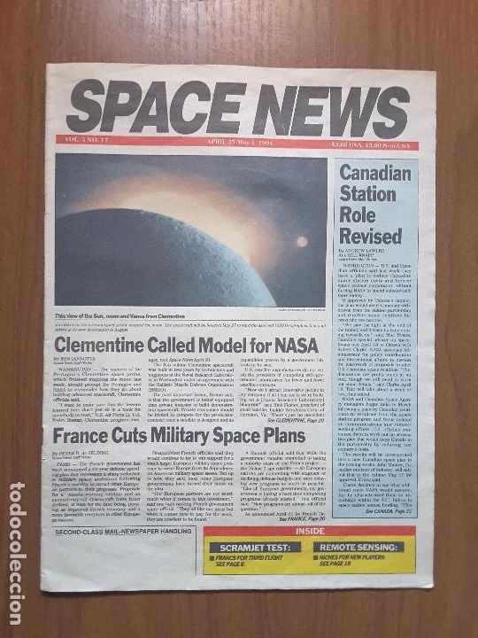 Colecionismo de Revistas e Jornais: Space News Vol. 5, No 17. Noticias del espacio. En ingl&eacute;s.