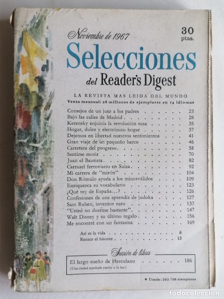 Coleccionismo de Revistas y Peri&oacute;dicos: SELECCIONES DEL READERS DIGEST, NOVIEMBRE 1967