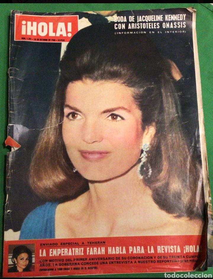 Coleccionismo de Revistas y Peri&oacute;dicos: !HOLA! N&Uacute;MERO 1261. BODA JACQUELINE KENNEDY