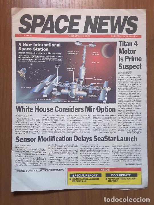 Colecionismo de Revistas e Jornais: Space News Vol. 4, No 33. Noticias del espacio. En ingl&eacute;s.