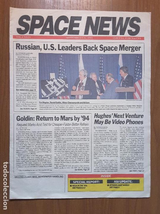 Colecionismo de Revistas e Jornais: Space News Vol. 4, No 35. Noticias del espacio. En ingl&eacute;s.
