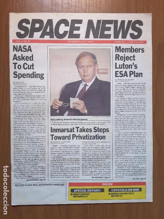Colecionismo de Revistas e Jornais: Space News Vol. 4, No 41. Noticias del espacio. En ingl&eacute;s.