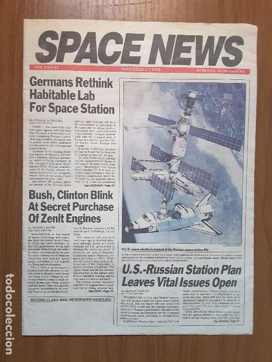 Colecionismo de Revistas e Jornais: Space News Vol. 4, No 43. Noticias del espacio. En ingl&eacute;s.
