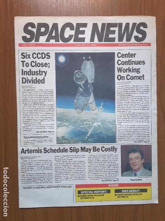 Collezionismo di Riviste e Giornali: Space News Vol. 5, No 1. Noticias del espacio. En ingl&eacute;s.