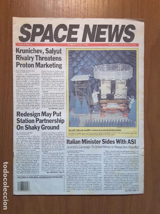 Colecionismo de Revistas e Jornais: Space News Vol. 4, No 11. Noticias del espacio. En ingl&eacute;s.
