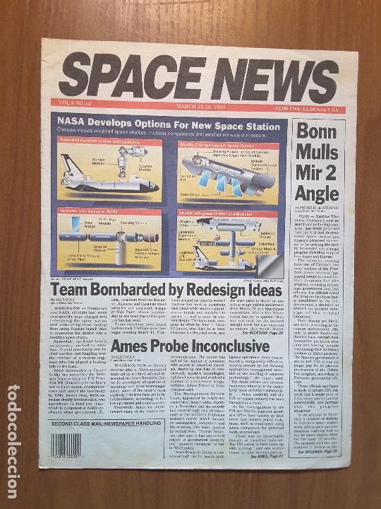 Collezionismo di Riviste e Giornali: Space News Vol. 4, No 12. Noticias del espacio. En ingl&eacute;s.