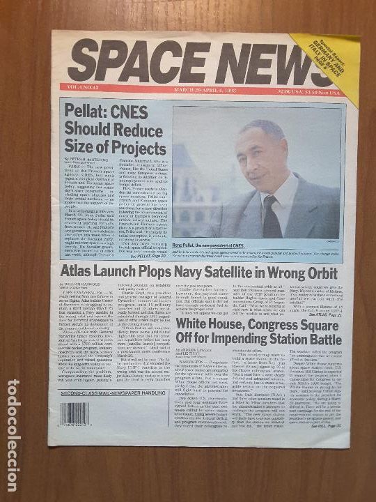 Colecionismo de Revistas e Jornais: Space News Vol. 4, No 13. Noticias del espacio. En ingl&eacute;s.