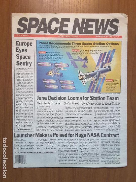 Colecionismo de Revistas e Jornais: Space News Vol. 4, No 17. Noticias del espacio. En ingl&eacute;s.