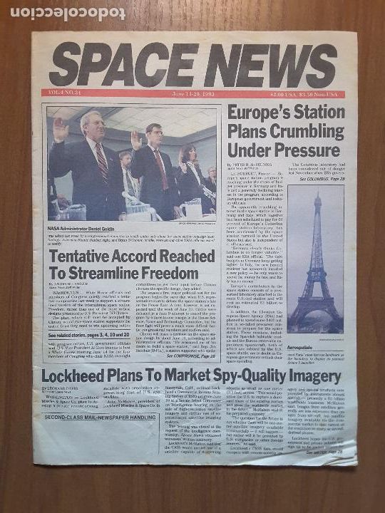 Collezionismo di Riviste e Giornali: Space News Vol. 4, No 24. Noticias del espacio. En ingl&eacute;s.