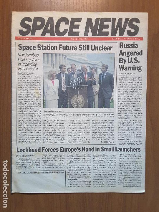 Colecionismo de Revistas e Jornais: Space News Vol. 4, No 25. Noticias del espacio. En ingl&eacute;s.
