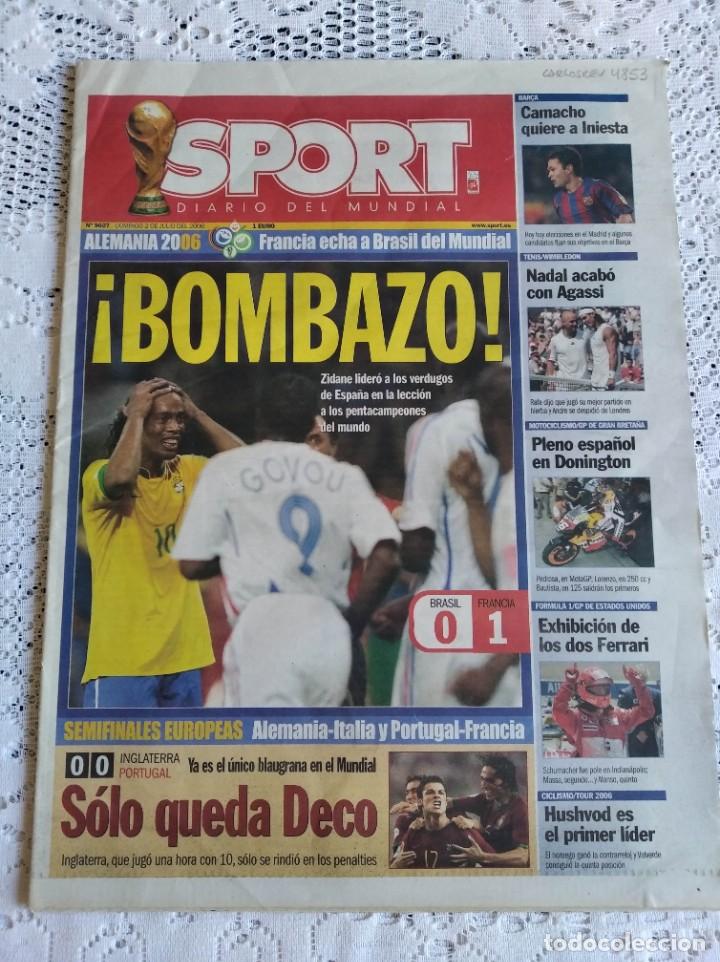 Collection Magazines and Newspapers: SPORT. N&ordm; 9.607. JULIO 2006. BOMBAZO. LEER ART&Iacute;CULOS.