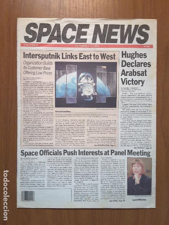 Collezionismo di Riviste e Giornali: Space News Vol. 3, No 37. Noticias del espacio. En ingl&eacute;s.