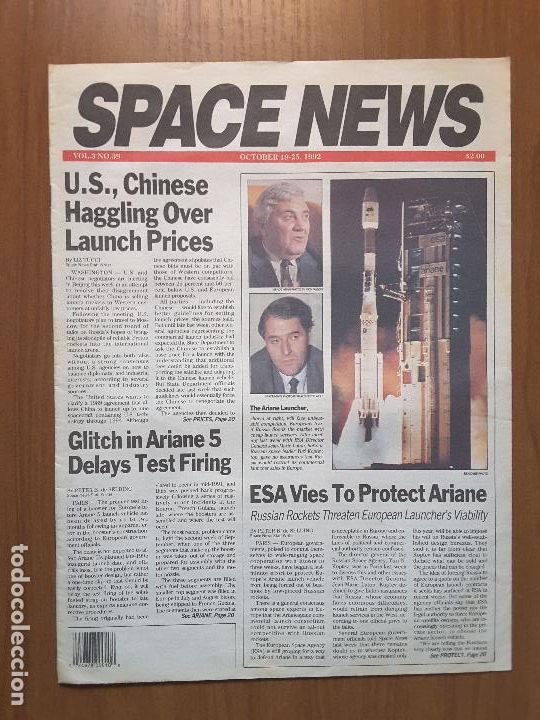 Collezionismo di Riviste e Giornali: Space News Vol. 3, No 39. Noticias del espacio. En ingl&eacute;s.