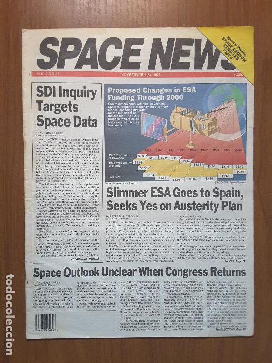 Collezionismo di Riviste e Giornali: Space News Vol. 3, No 41. Noticias del espacio. En ingl&eacute;s.
