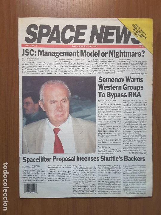 Collezionismo di Riviste e Giornali: Space News Vol. 3, No 47. Noticias del espacio. En ingl&eacute;s.