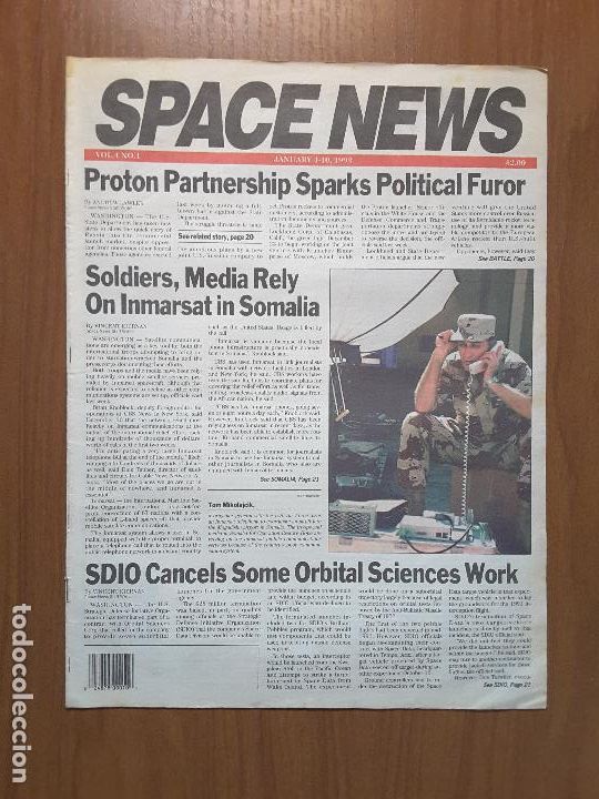 Collection Magazines and Newspapers: Space News Vol. 4, No 1. Noticias del espacio. En ingl&eacute;s.