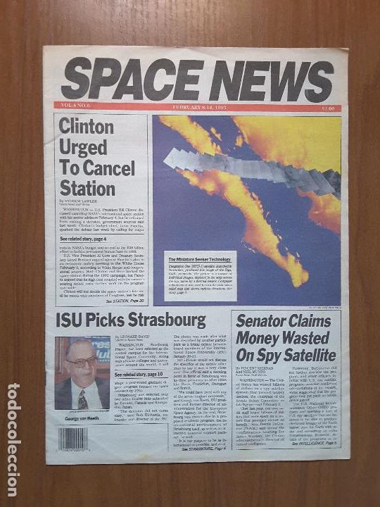 Coleccionismo de revistas y peri&oacute;dicos: Space News Vol. 4, No 6. Noticias del espacio. En ingl&eacute;s.