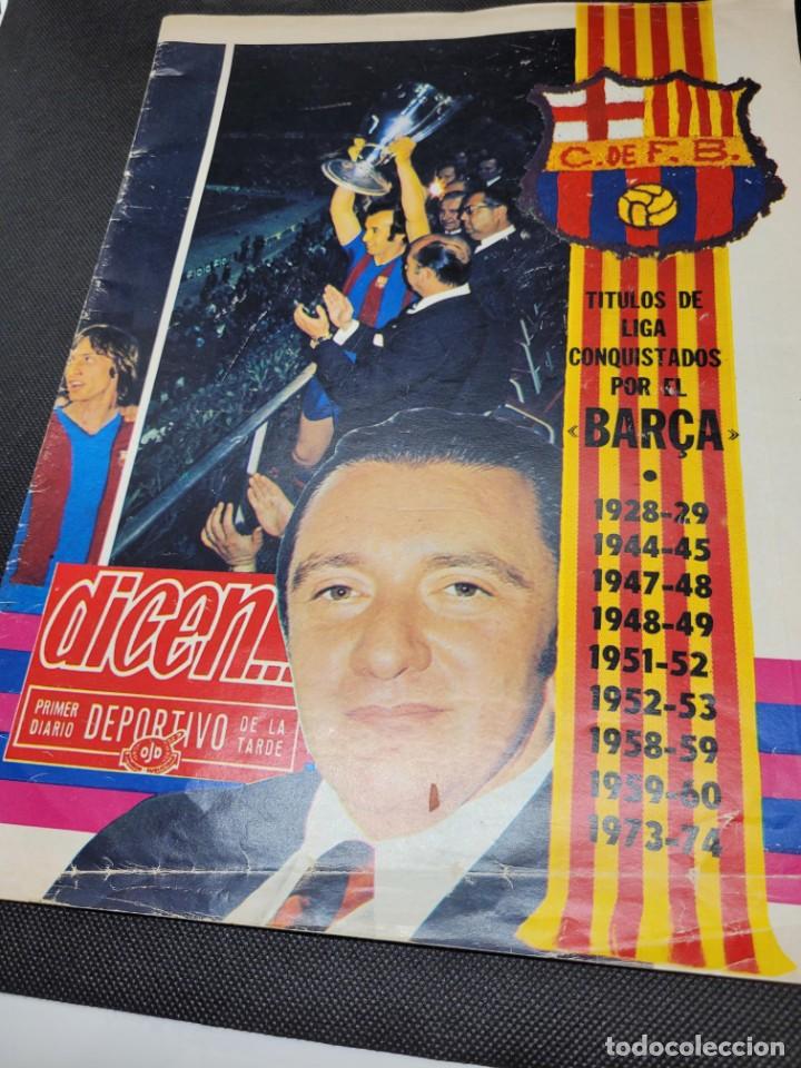 Coleccionismo de Revistas y Peri&oacute;dicos: Diario DICEN especial Bar&ccedil;a 1973 FC Barcelona