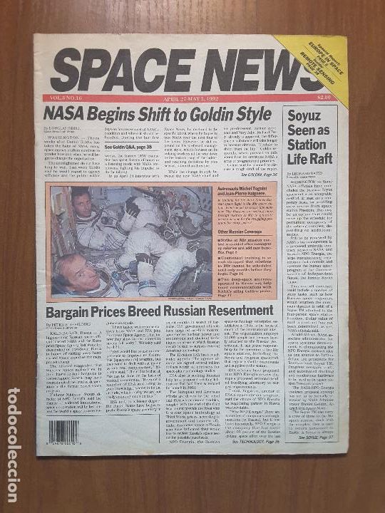 Coleccionismo de revistas y peri&oacute;dicos: Space News Vol. 3, No 16. Noticias del espacio. En ingl&eacute;s.