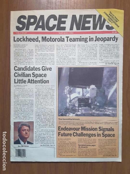Collectionnisme de Revues et Journaux: Space News Vol. 3, No 19. Noticias del espacio. En ingl&eacute;s.