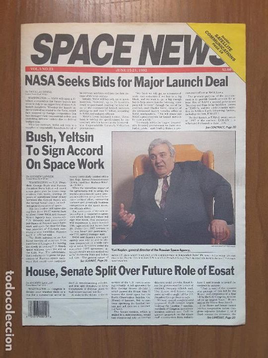 Colecionismo de Revistas e Jornais: Space News Vol. 3, No 23. Noticias del espacio. En ingl&eacute;s.