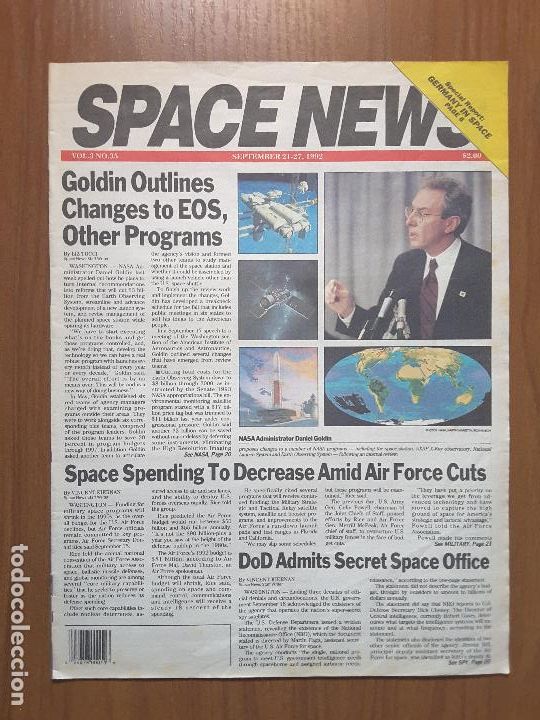 Collection Magazines and Newspapers: Space News Vol. 3, No 35. Noticias del espacio. En ingl&eacute;s.