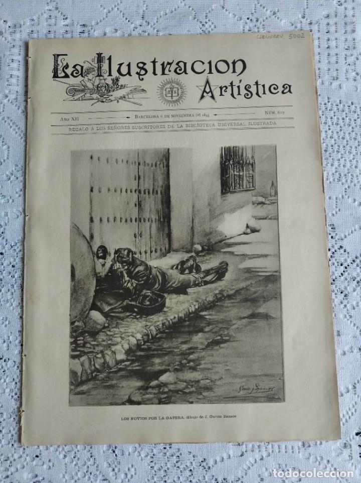 Coleccionismo de Revistas y Peri&oacute;dicos: LA ILUSTRACI&Oacute;N ART&Iacute;STICA. A&Ntilde;O 1893. N&ordm; 619. EL CONVITE DE DON CELESTINO. FRANCISCO SCHUBERT....LEER.