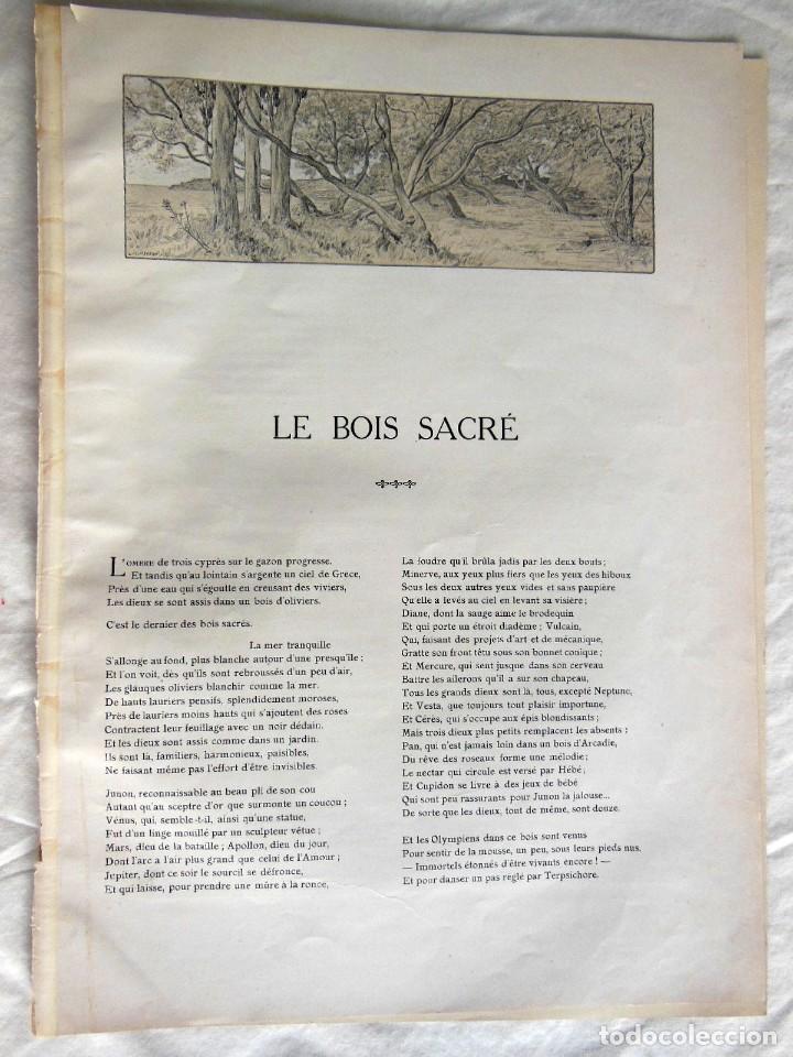 Coleccionismo de revistas y peri&oacute;dicos: LE BOIS SACR&Eacute;. 1908. EDMOND ROSTAND (Texte) LUC-OLIVIER MERSON, L SABATTIER (illustrator)