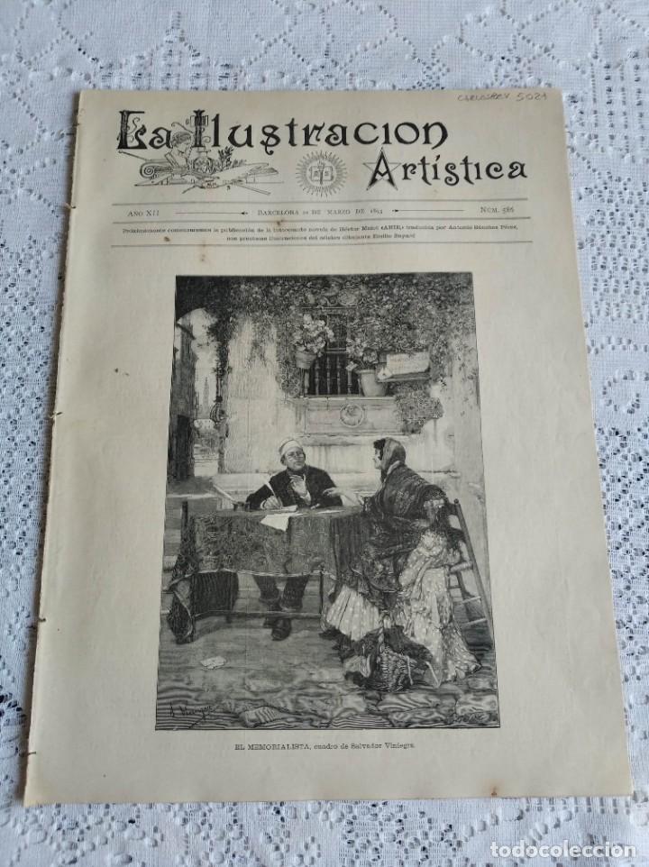 Sammeln von Zeitschriften und Zeitungen: LA ILUSTRACI&Oacute;N ART&Iacute;STICA. A&Ntilde;O 1893. N&ordm; 586. CARLOS GOLDONI (POETA ITAL). ISLAS DE TENERIFE Y....LEER