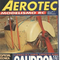 Coleccionismo de Revistas y Periódicos: REVISTA AEROTEC MODELISMO RC NUMERO 023: CAUDRON G3. Lote 341029178