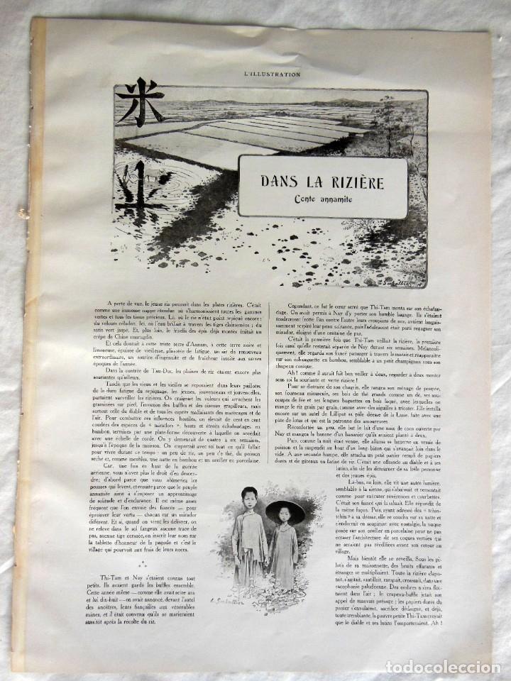 Coleccionismo de revistas y peri&oacute;dicos: DANS LA RIZI&Egrave;RE, Conte annamite. 1908 MYRIAM HARRY (texte) L SABATTIER (illustrations)