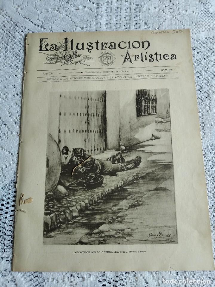 Coleccionismo de Revistas y Peri&oacute;dicos: LA ILUSTRACI&Oacute;N ART&Iacute;STICA. A&Ntilde;O 1893. N&ordm; 619. EL CONVITE DE DON CELESTINO. FRANCISCO SCHUBERT....LEER.